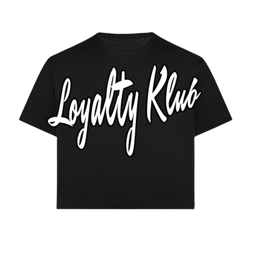 Loyalty Klub over sized logo Drop Shoulder Tee